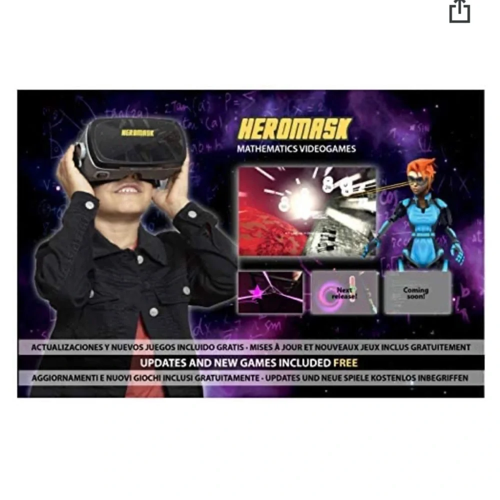 VR HEADSET + Math Games [Multiplication Subtraction Etc] Virtual Games